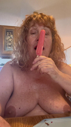 Big Ass 4 U: Testing My Cock Sucking Skills on That Popsicle