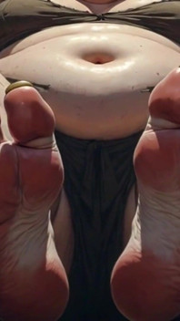SSBBW Mistress Kult stóp - Dwóch niewolników czyszczących swoje ogromne stopy