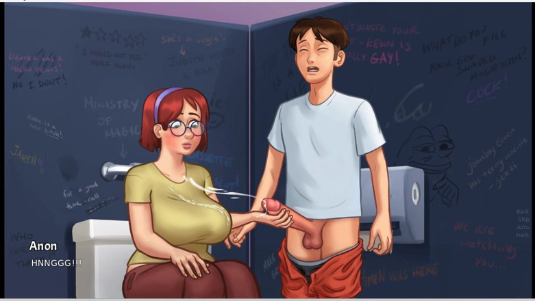 XXX Games Bunk: Summertime saga - gameplay - rollenspiel - tabu - Judith drückt und drückt große...