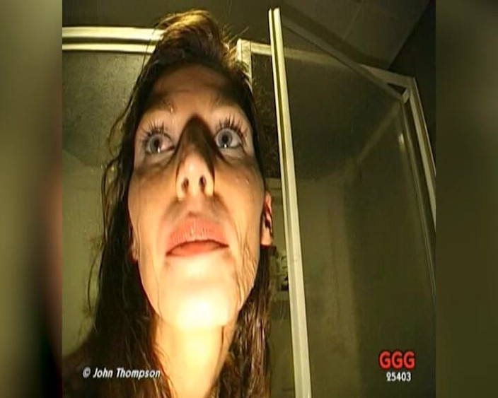 Fuck Cumshot Party: Brunette Slut Gets Facial After Facial at Gloryhole and on...