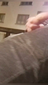 Flashing and Dripping Precum on a Public Bench