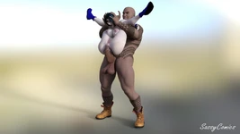 Teen Titans - Ravin Anal Fucked by Huge Tattooed BBC African Man