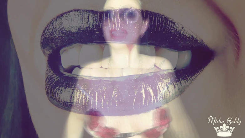 Goddess Misha Goldy: Glossy lips and big tits mind fuck with joi and...