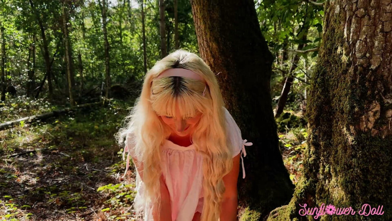 Sunflower Doll: Pissing in a Tree