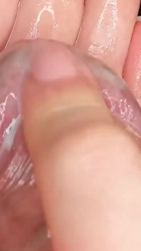 She Rubs His Frenulum Causing Multiple Cumshots