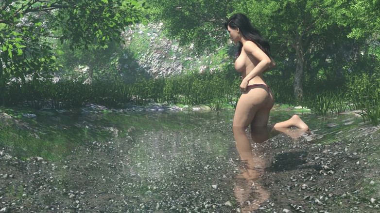 3D Cartoon Porn: Erotika 10 - Lillyiny vodopádová sprcha nahoře bez s Renem a Rileym