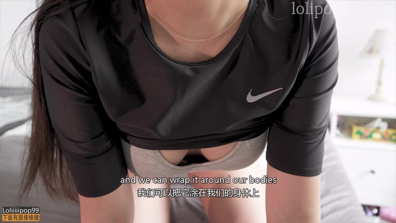 Lolipop99: 健身房宝贝油身体手淫与巨大的鸡巴男性娃娃 - joi