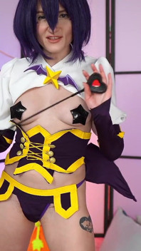 Pervent Utena Plays with Tits, Dildo and Squirt