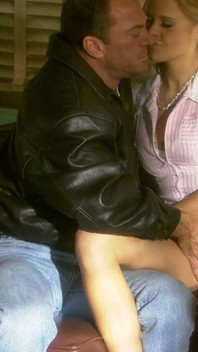 Attractive waitress enjoys her pussy getting licked before being slammed hard