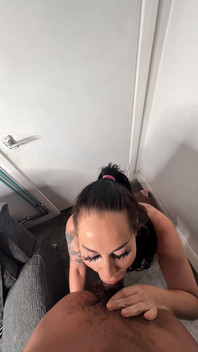 POV BBC Deepthroat Blowjob