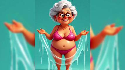AI Porn: Avó animação pegajosa bagunça