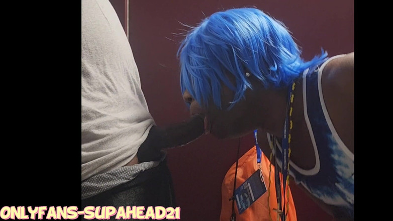 Wondahead21: "새로운" 섹스 스머프 얼굴 - Comicpalooza2022에서! #cosplay