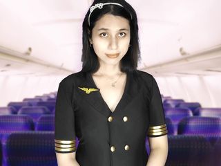 DaniTheCutie: Aeromoça gostosa deixa você transar com ela e gozar no...