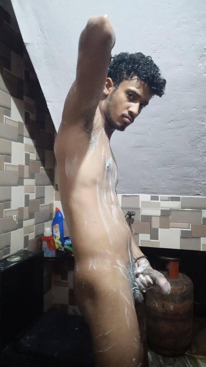 Curlyboy: Indian Desi Horny Boy Striptease Underwear Full Nude Big Dick...