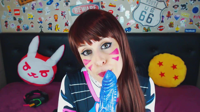 Candystart Videos: Ahegao Dva cu vibrator fantasy și ejaculare facială