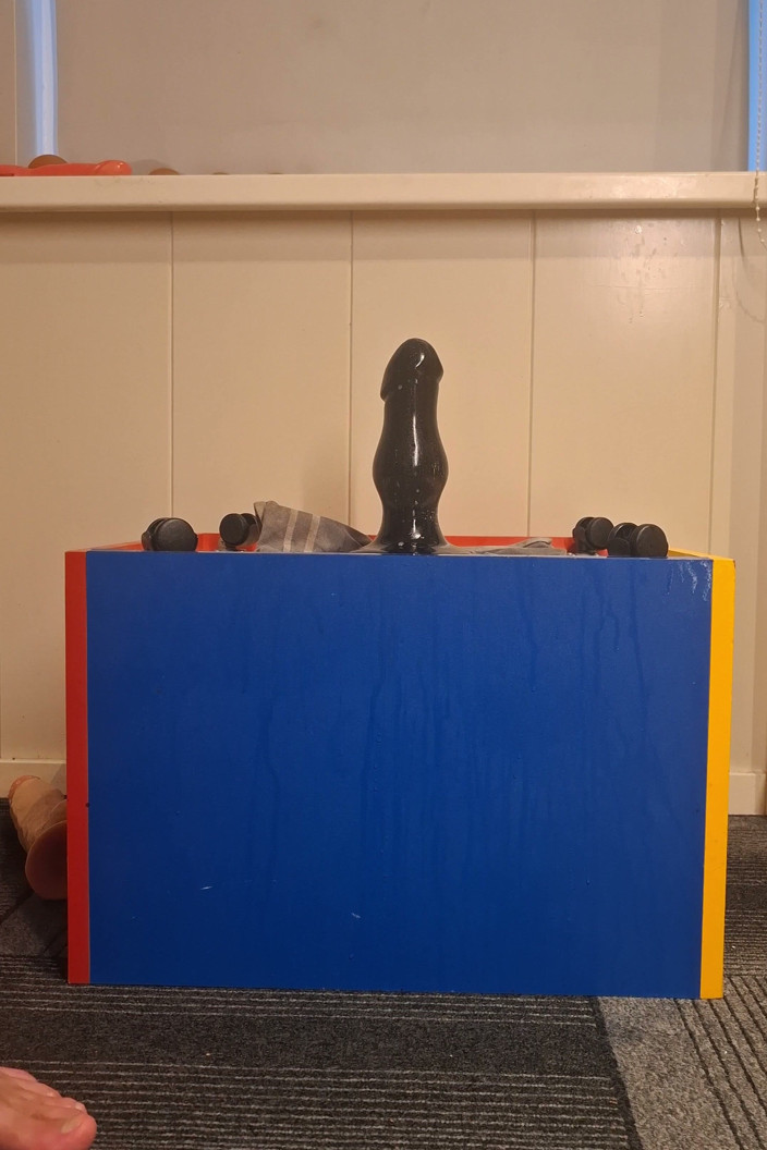NoFace Twink X: Hot Twink Riding Bi Dildo Deep Anal Stretch