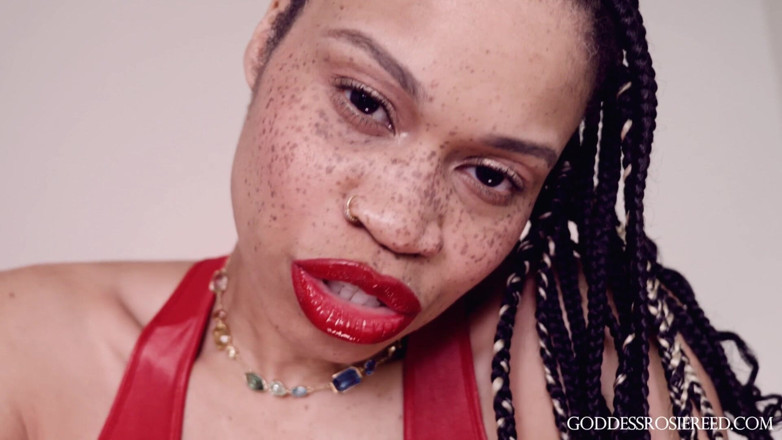 Rosie Reed: Lips of Love- Ebony Femdom Goddess Rosie Reed Sensual Red...