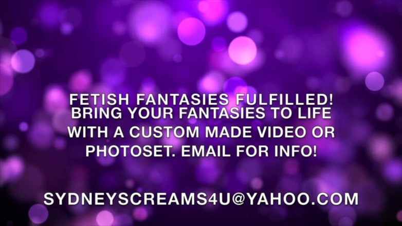 Sydney screams fetish: Sydney нужен фут-фейк -