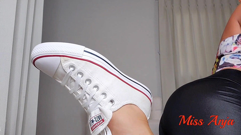MissAnja_FH: Cum-soaked Sneaker Worship! I Lick N Taste My Favorite Shoe