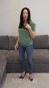 Jeans, Tee & Black Hair