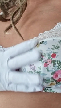 90年代复古花卉胸罩