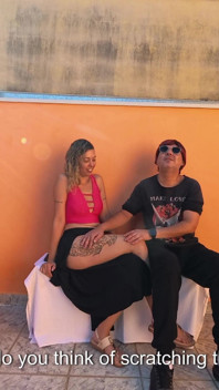 A Meeting Between a Slut and a Blind Man in the Square.