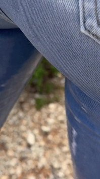 Thirst and Wetting Jeans Outdoors
