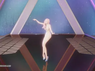 3D-Hentai Games: [mmd] Ive - Eleven Ahri Kaisa Seraphine Sexy Naked Dance Uncensored...