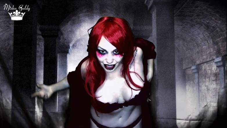 Goddess Misha Goldy: Wytrysk w usta niebezpiecznego demona i zostań moim żołnierzem!