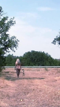 Slave Walks Around in a Chastity Belt and Double Penetrates the Highway