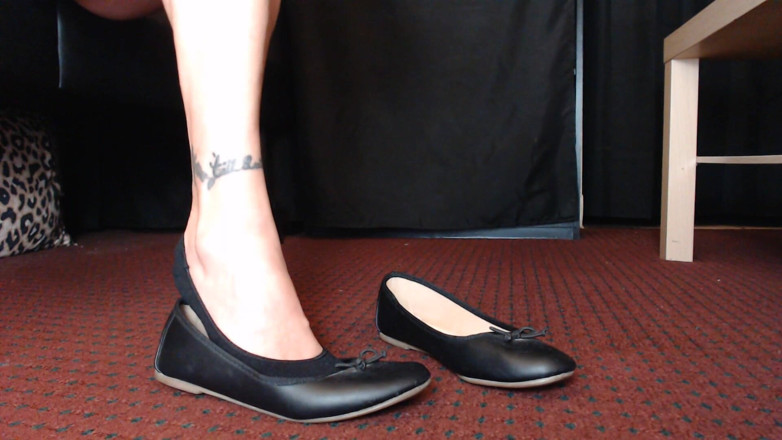 Abby Anna: Liner Chaussettes, ballets noirs, jeu de chaussures