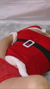 Dreaming of Masturbating & Fingering Ass & Pussy in Sexy Santa Outfit on Christmas Promo Set