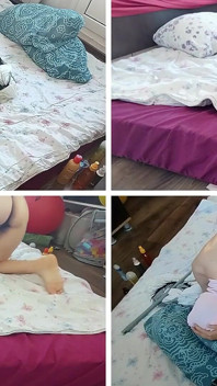 풋잡을 해주는 마누라 내 마누라의 몸에 사정해