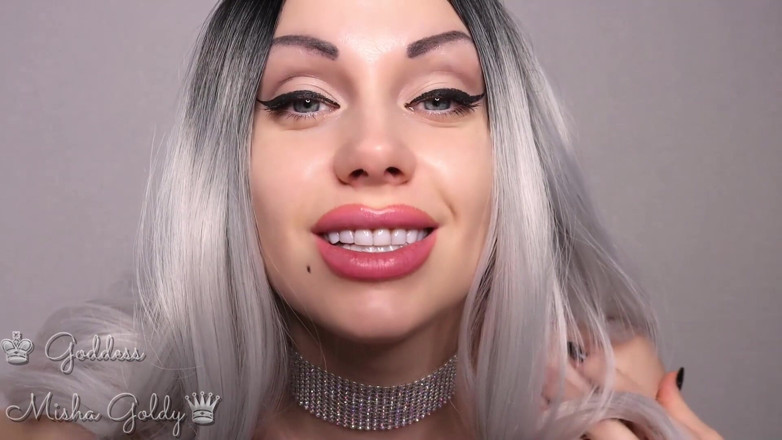 Goddess Misha Goldy: ASMR e contato visual! Hipnotizado e sem permissão para gozar!
