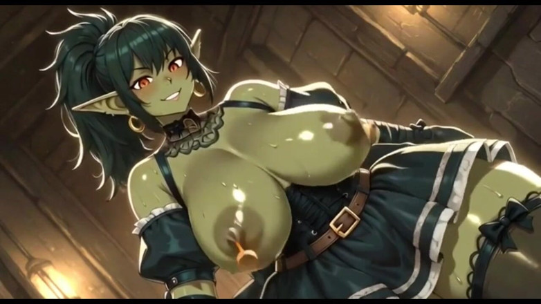 Hot girl dancing: Beaux seins orc qui rebondissent, animation ai