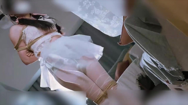Aisan girl bondage: Ms19-a Girl in a Wedding Dress Was Disciplined by Vibrator