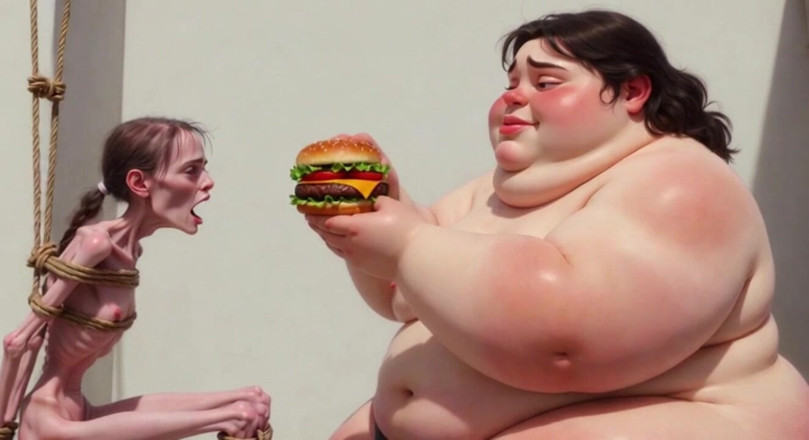 YOUR BEST FANTASY: Intense Feeding Session - SSBBW Humiliates and Fattens Thin Girl