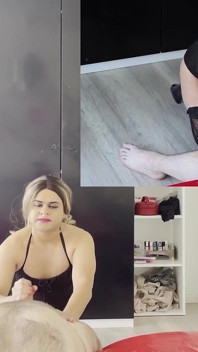 Throat Destruction Gagging on Cock