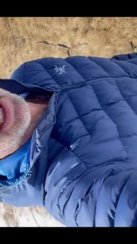 Guy Pissing While Skiing. Did You Get Outside?
