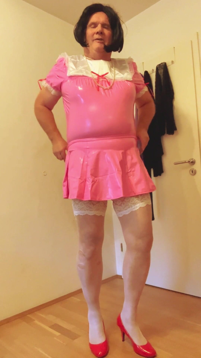 Nylon-Lottchen: Pvc Maid Lottchen