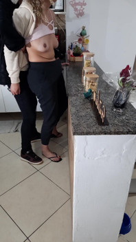 Stepdaughter Can't Even Rest While Having Breakfast.