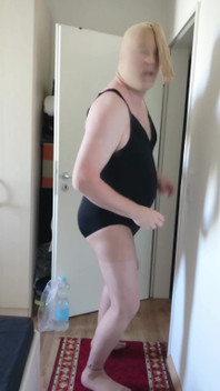 Funny Dance in Body and Tights