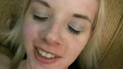 Xtime Network: Pierced blonde teen enjoys her POV amateur fuck with cum...