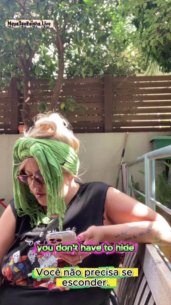 Goddess Maya3ee Rainha: Rituale mattutino del fumo all'aperto - dea miLF brasiliana bbw
