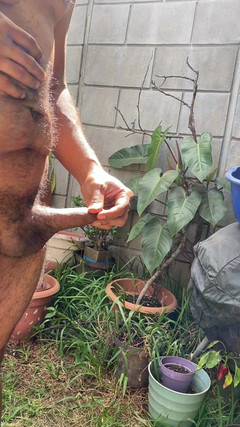 KING_TiBURON: Handjob solo semasa saya tan di luar