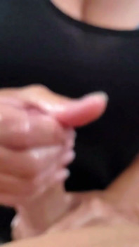 Hot Handjob Slow Motion Cum Shot