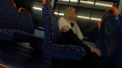 The Midnight Minx: Crossdresser cums on bus