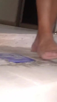Foot Fetish My Stepmom Models Them in the Hotel Pool