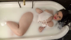 Lovely Lilith's BBW Milk Bath Tease 4K | Faphouse