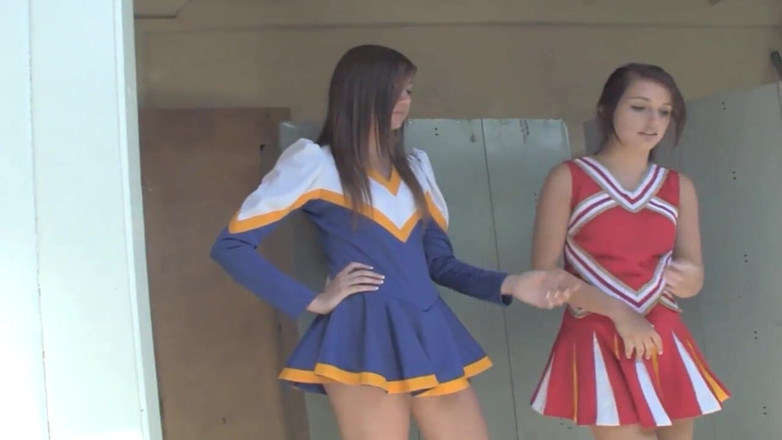 Hot Lesbians X: Lesbian Cheerleaders Cassandra Nix and Mary Jane Johnson Lick Pussy.